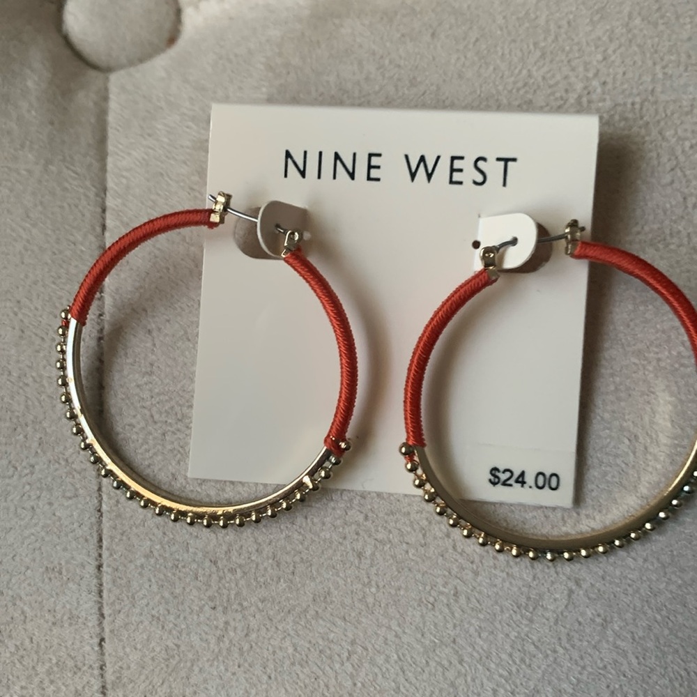 BTWT Nine West Hoop Earrings
